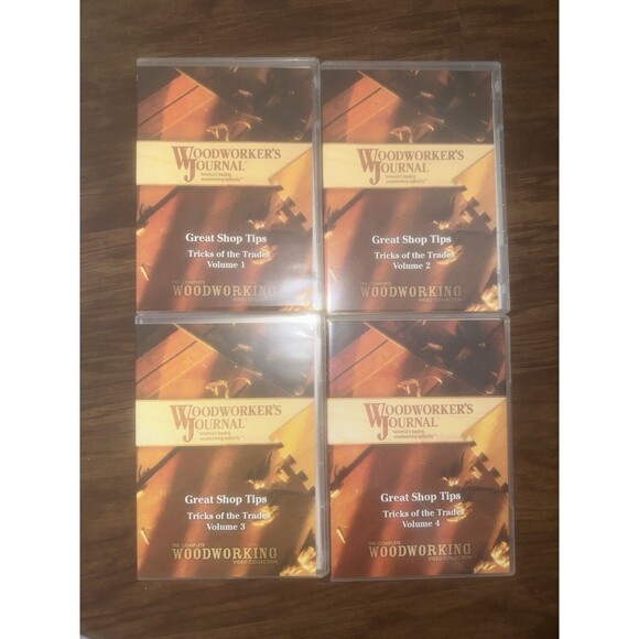 Woodworker's Journal DVDs Video Collection Wood Shop Educational Huge Lot Of 27! - Picture 1 of 5
